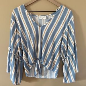 Lavender Field Bell Sleeve Top